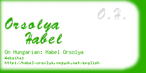 orsolya habel business card